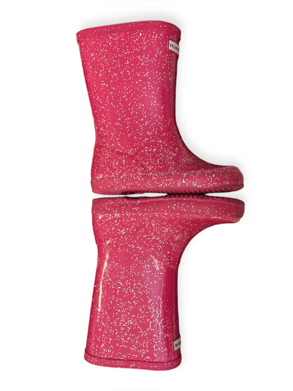 Hunter Kids Pink Glitter Multi Rain Boots Girls 12 Boys 11 UK 10